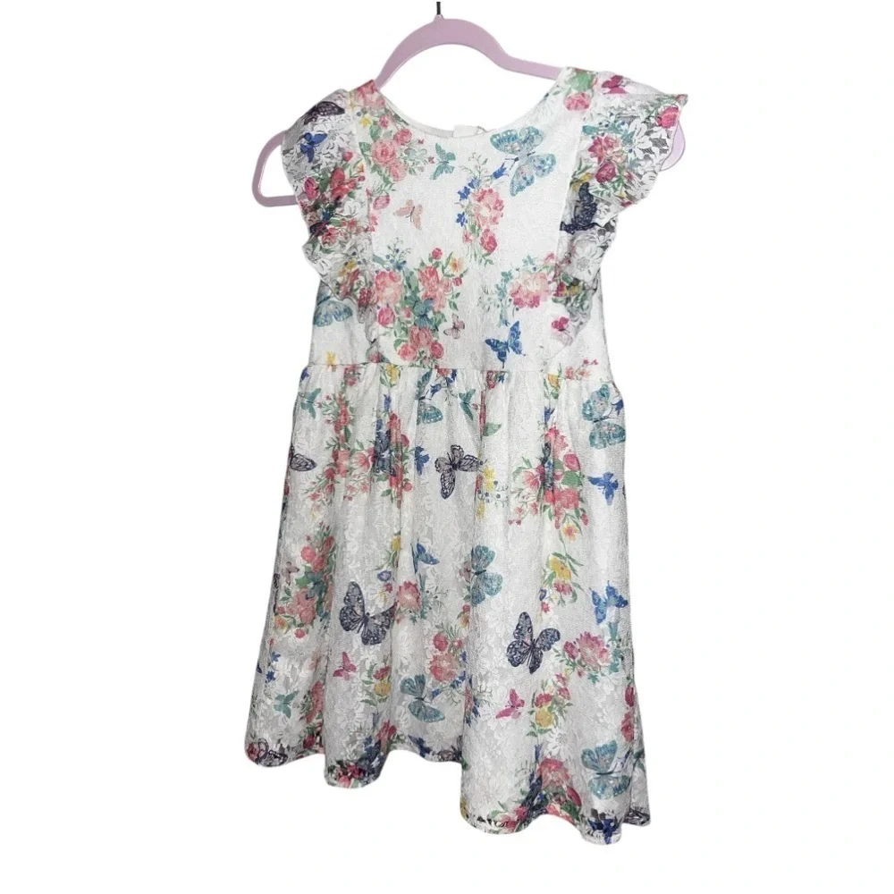Elegant White Lace Dress by Beebay